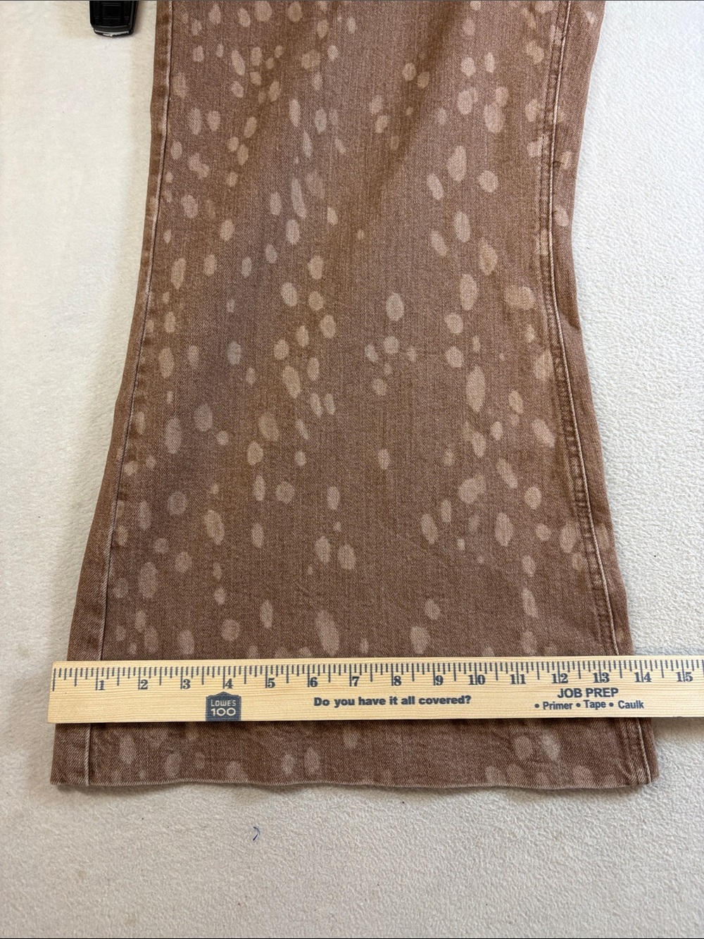 Pilcro Brown Spotted Wide-Leg Jeans - Picture 8 of 10